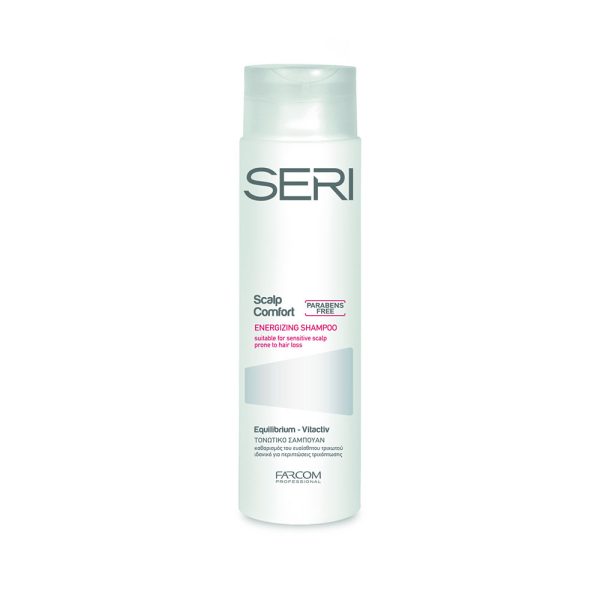 SERI Scalp Comfort Energizing plaukų slinkimą stabdantis šampūnas